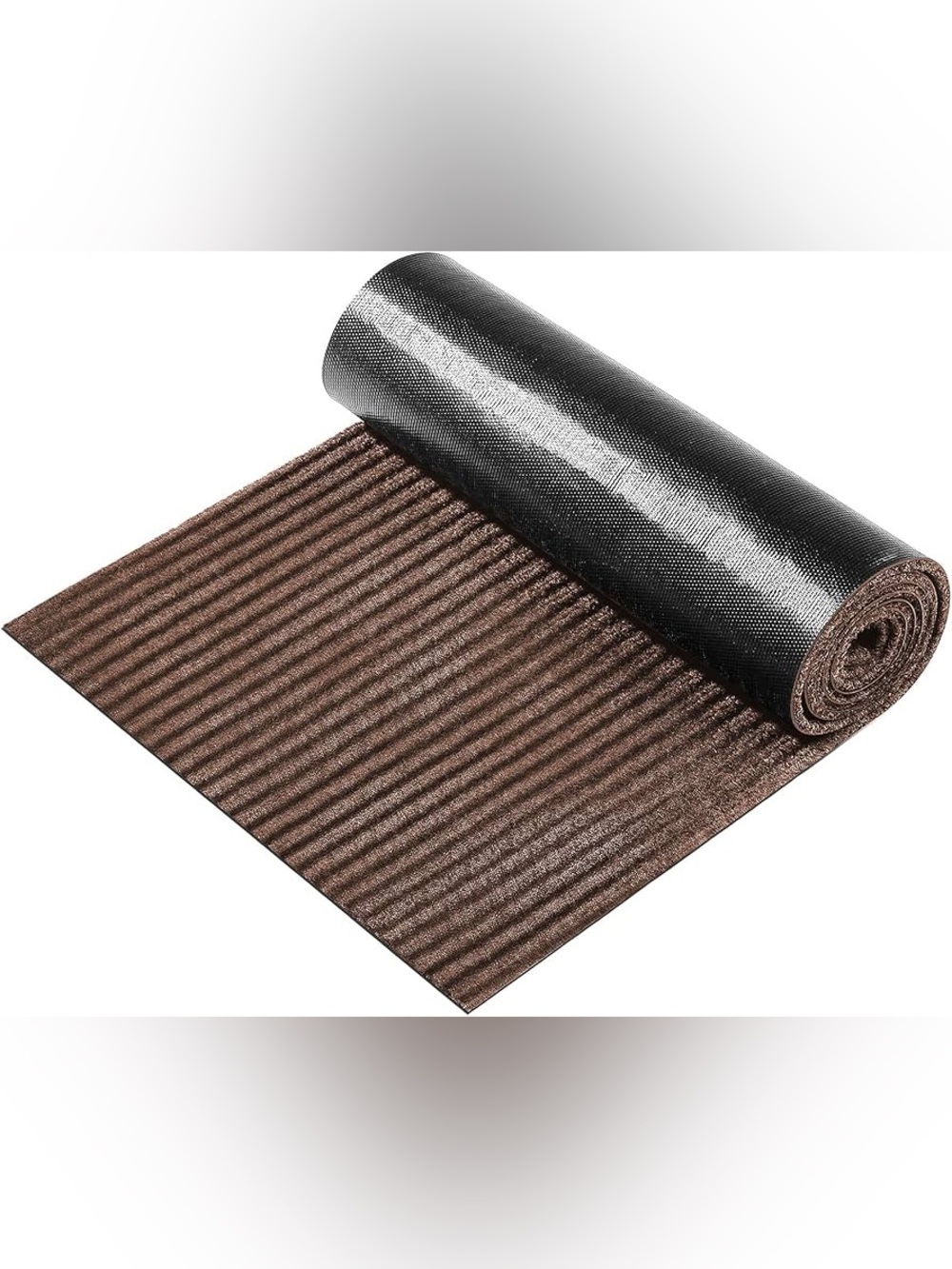Nuanchu Large Semi-Finished Striped Doormat Waterproof Entry Mat with Rubber Lin